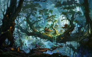 Village In An Enchanted Forest