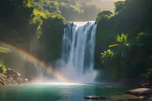 Waterfall in the mountain view