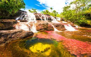 Waterfalls And River View