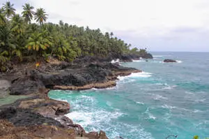Waves In São Tomé and Príncipe Beach